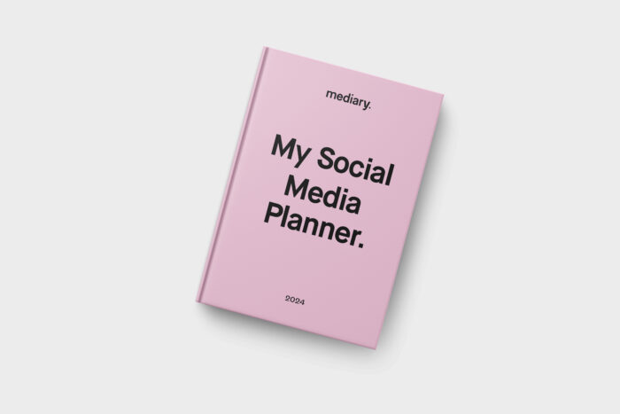 Mediary | My Social Media Planner 2024: Millenial Pink Hardcover
